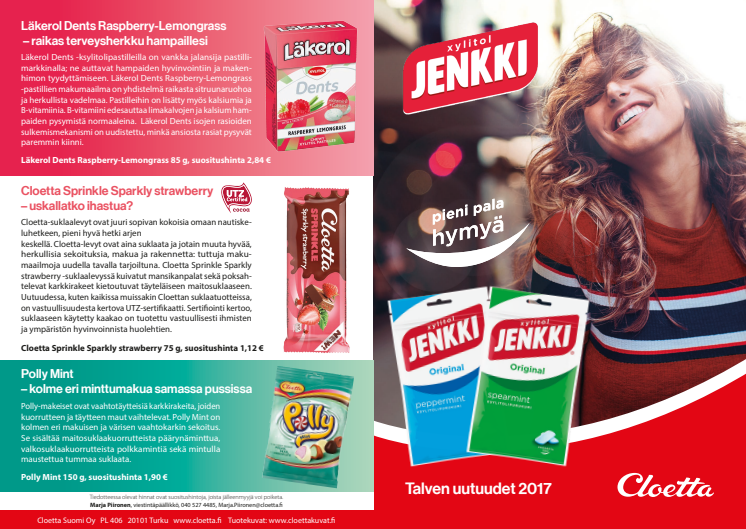 Uutuudet talvi 2017