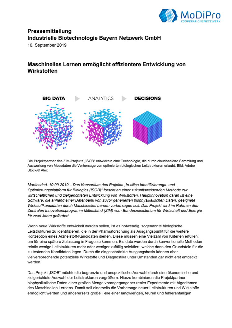 Maschinelles Lernen ermöglicht effizientere Entwicklung von Wirkstoffen