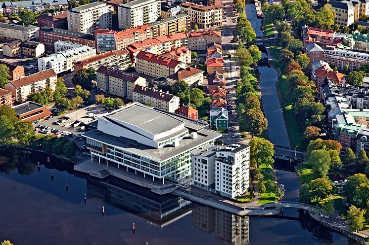 Karlstad Congress Culture Centre flygfoto