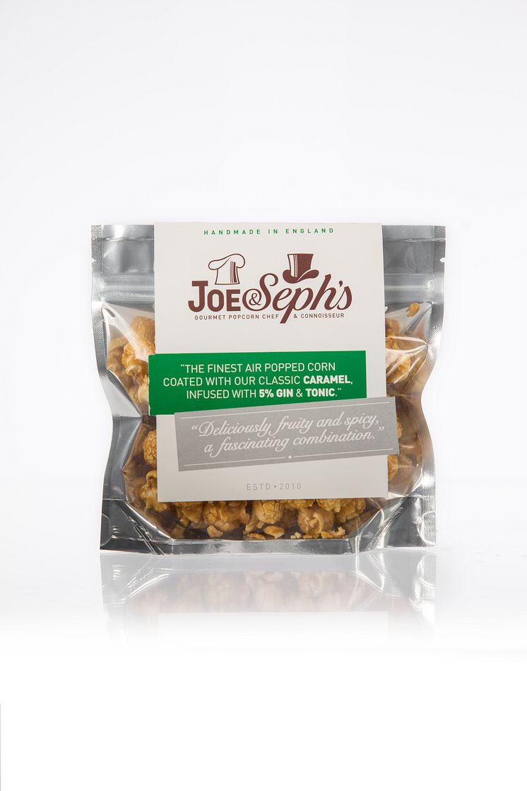 Joe & Seph’s Gourmet Popcorn med Gin & Tonic