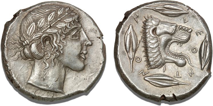 Sicily, Leontinoi, c. 455 - 422 BC, Tetradrachm