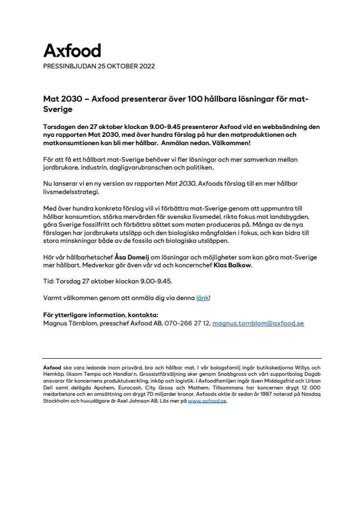 Mat 2030 – Axfood presenterar över 100 hållbara lösningar för matSverige .pdf