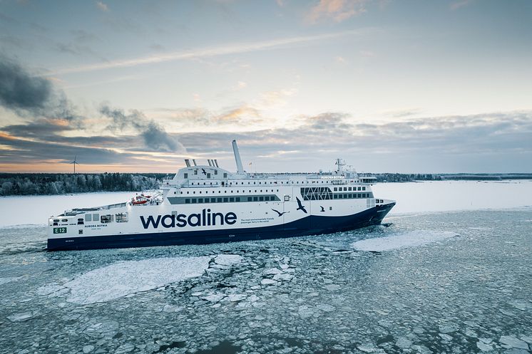 Aurora Botnia vinter, foto Wasaline