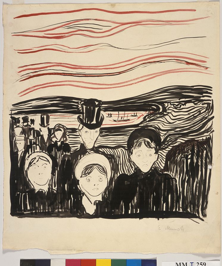 Angst, Edvard Munch, 1896, Munchmuseet