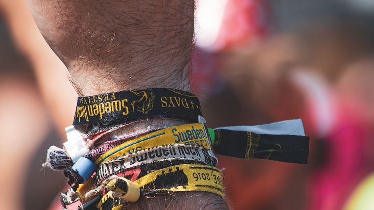 Sweden rock festival festivalarmband CMYK