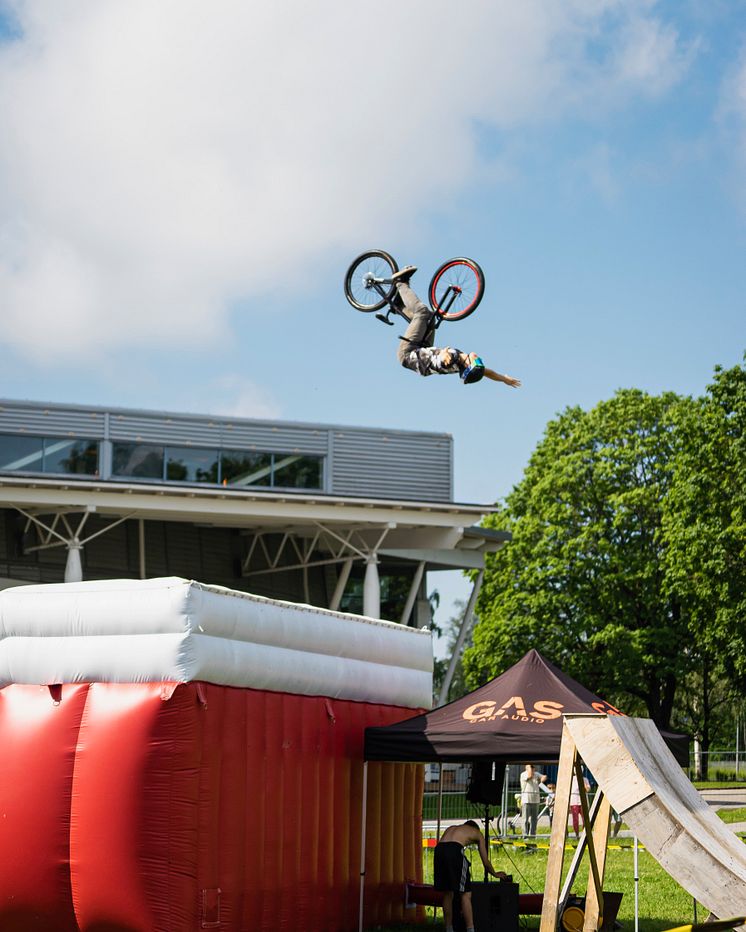 MTB Freestyle uppträder under Vasaloppets sommarvecka 2022