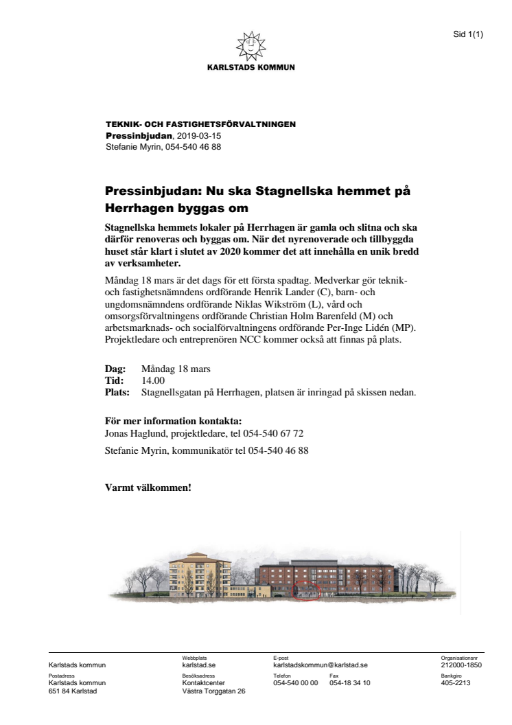 Pressinbjudan: Nu ska Stagnellska hemmet på Herrhagen byggas om
