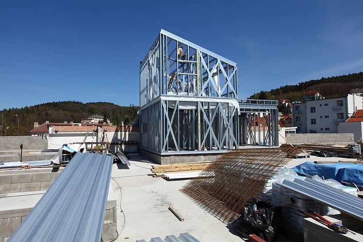 Byggingen av hus på kjøpesenter