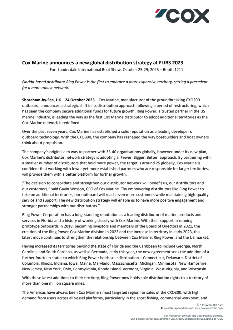 Cox Marine to announce its new Global Distribution Strategy at FLIBS 2023_FINASL.approved.pdf