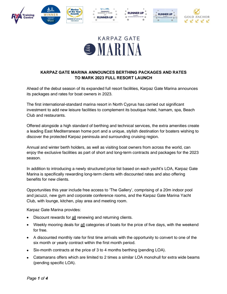 Feb 28 2023 - Karpaz Gate Marina Announces Berthing Packages and Rates for 2023.pdf