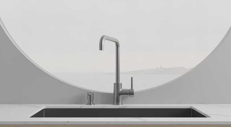 Primy Köksblandare Steel Square 30010 & Primy Tvålpump Steel Clean Dispenser 35000 -2