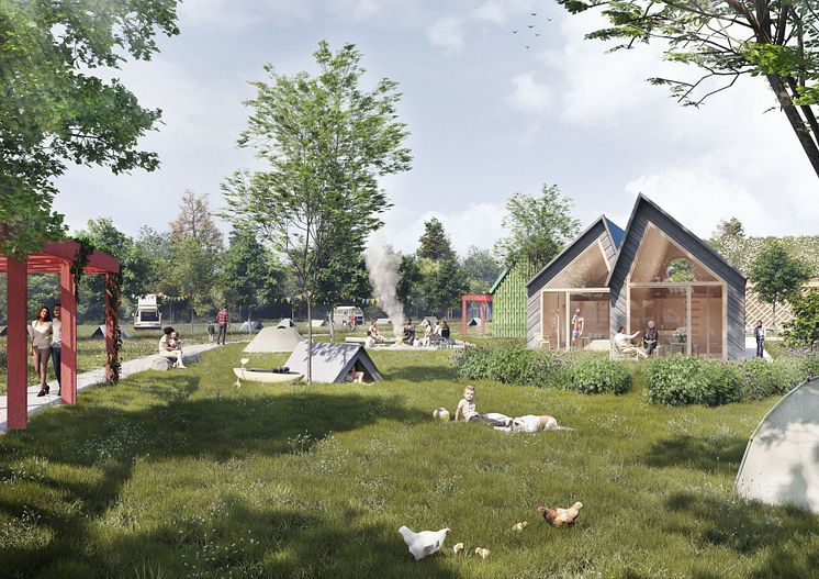 Inklusionscampingplatz am Störmthaler See - Visualisierung