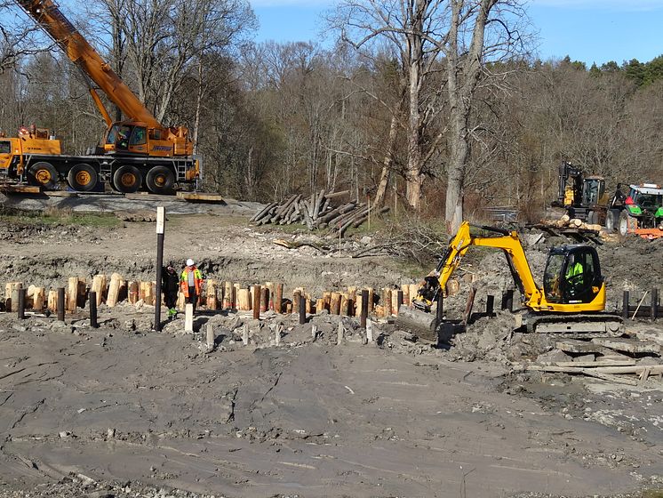 Pressbild Göta kanal - Jordskred Duvkullens Nedre sluss