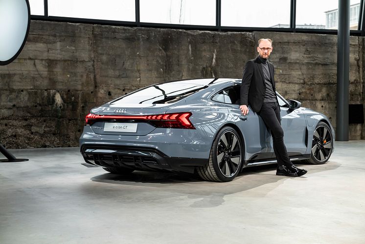 Audi e-tron GT og Marc Lichte, designchef for Audi