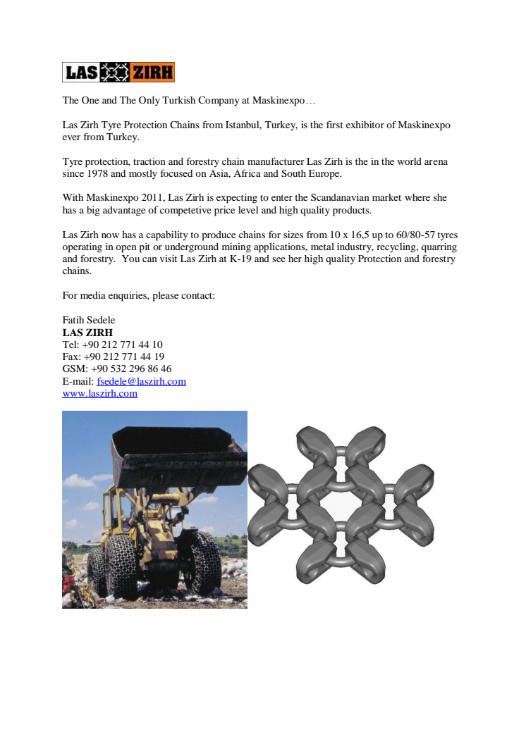 Las Zirh tyre protection news release