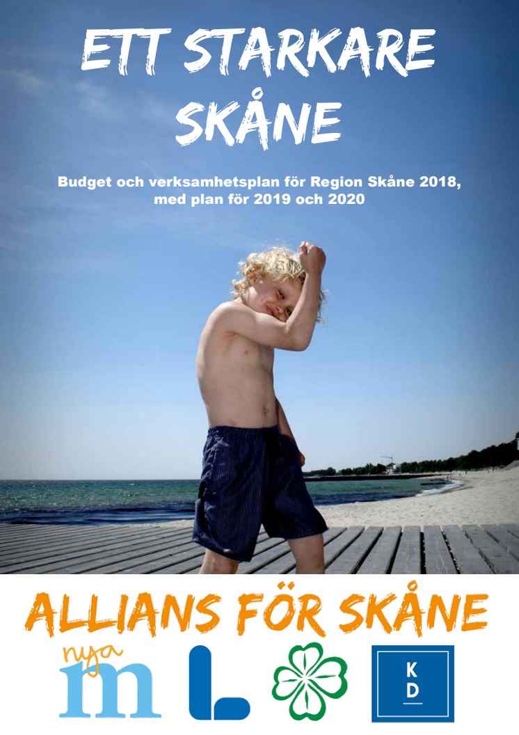 Allians för Skånes budget för Region Skåne 2018