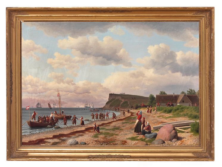 C. W. Eckersberg. Scene under Søslaget i Køge Bugt d. 1. Juli 1677.jpg