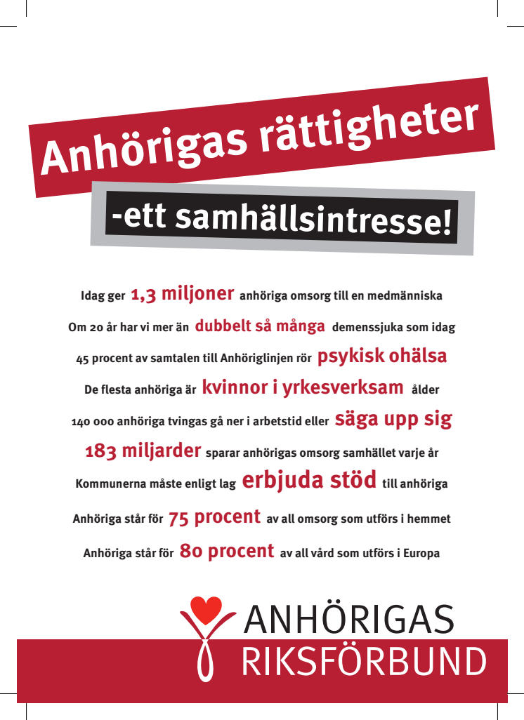 Nu öppnar årets Anhörigriksdag