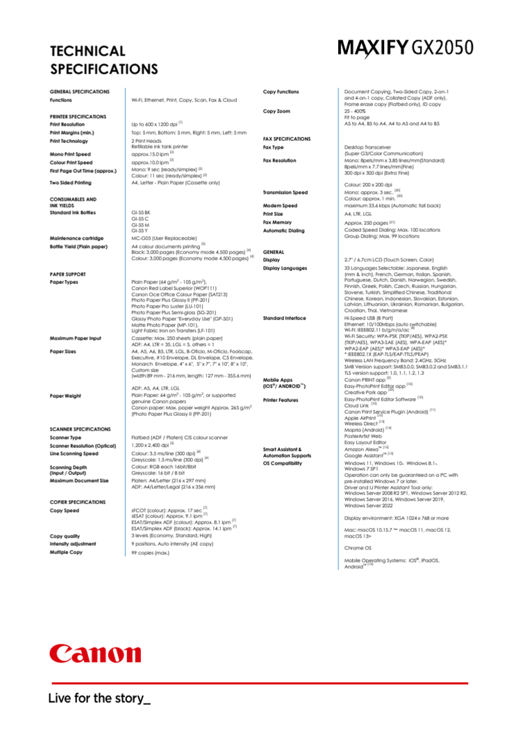 Teknisk specifikation Canon Maxify GX2050.pdf