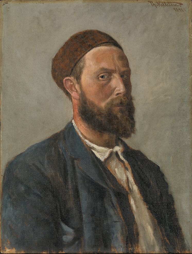 Det magiske nord. Theodor Kittelsen, Selvportrett, 1891