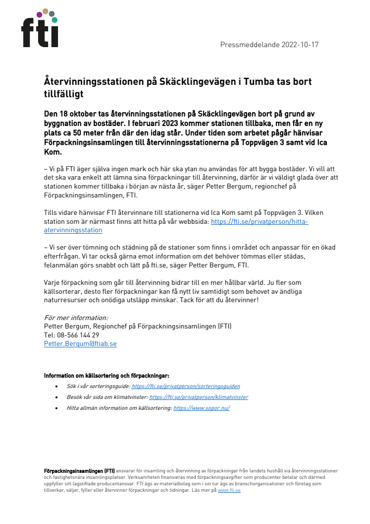221017 Återvinningsstation på Skäcklingevägen i Tumba stängs tillfälligt.pdf
