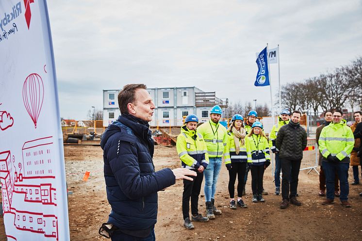 Första spadtaget för Brf Laröds blomma, Helsingborg