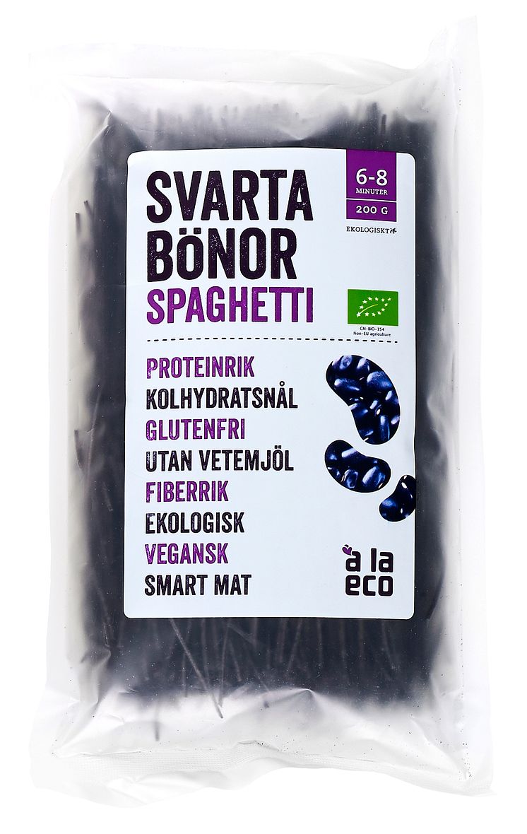 á la eco - spagetti svarte bønner økologisk glutenfri 200 g