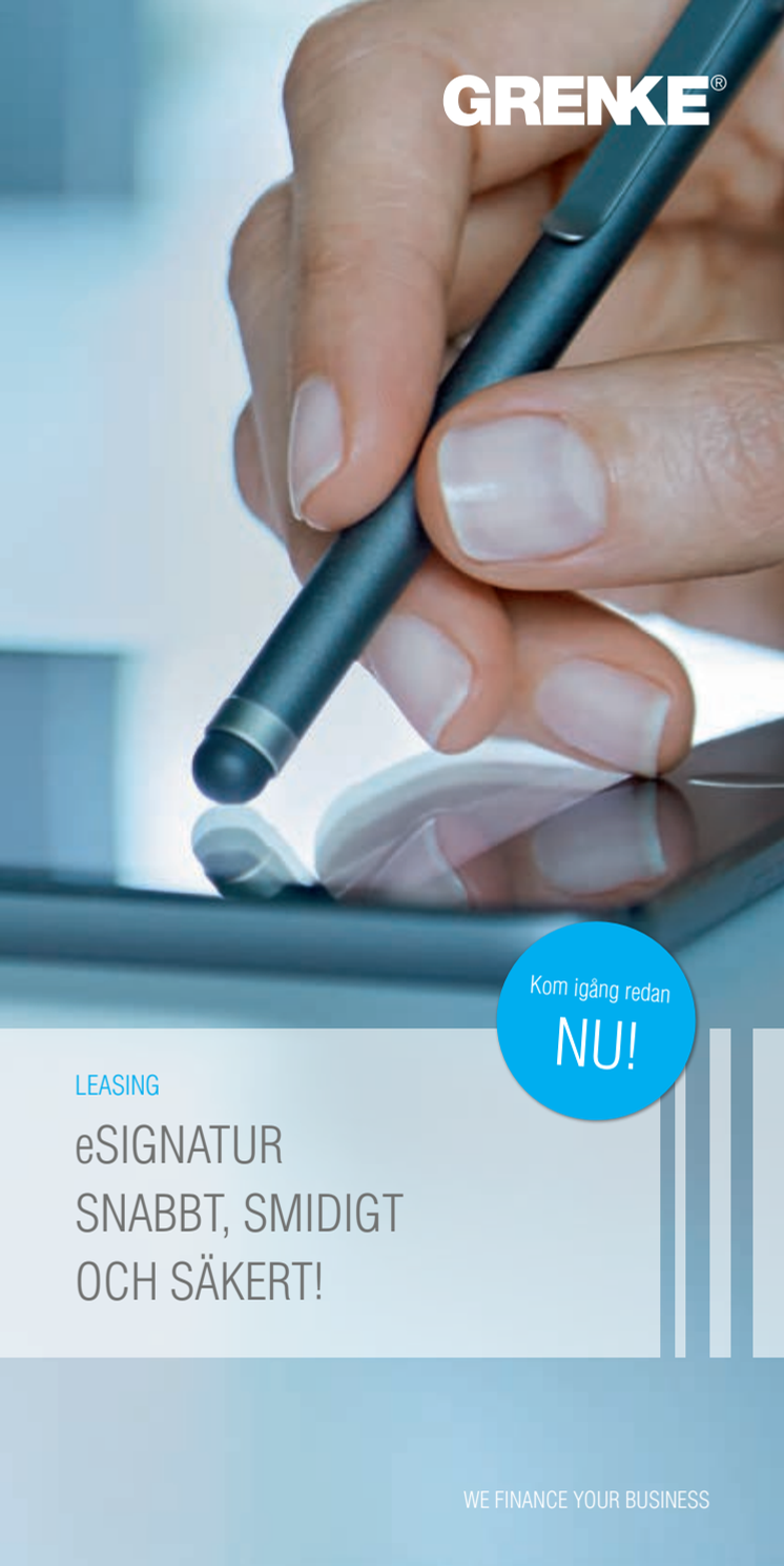 E-signatur , flyer GRENKE