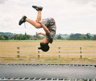 trampoline boy