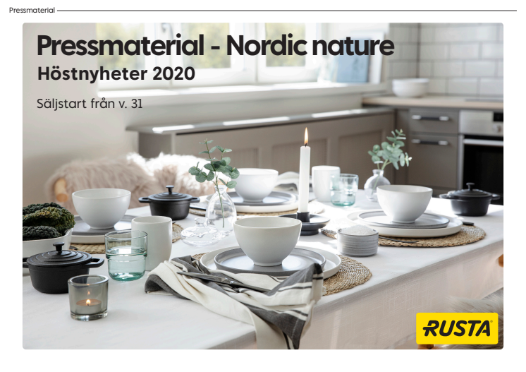 Pressmaterial Nordic Nature - Hösten 2020