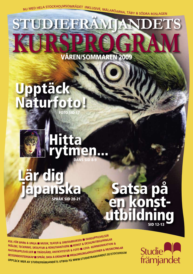 Studiefrämjandets kursprogram våren 2009