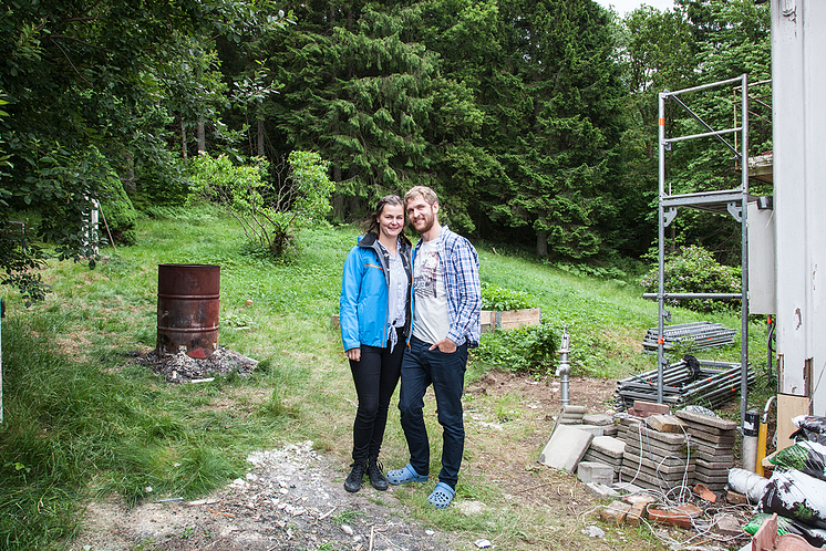 Sveriges Fulaste Trädgård 2016, Nina och Rasmus Lyckälv innan make-over.