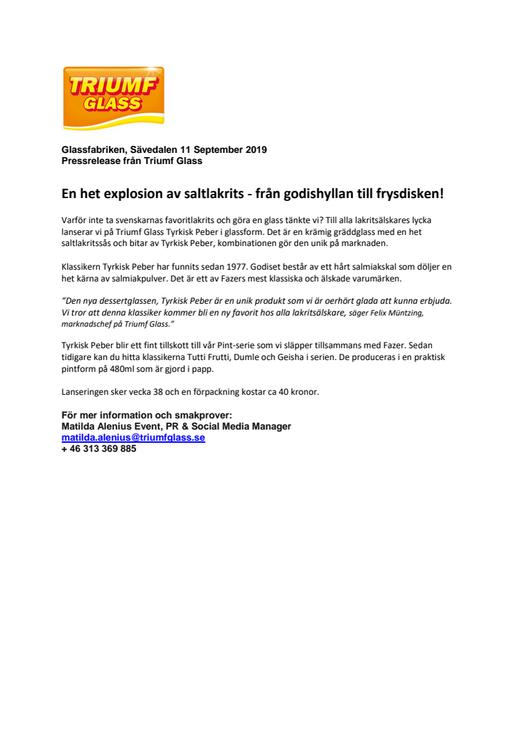 En het explosion av saltlakrits - från godishyllan till frysdisken!