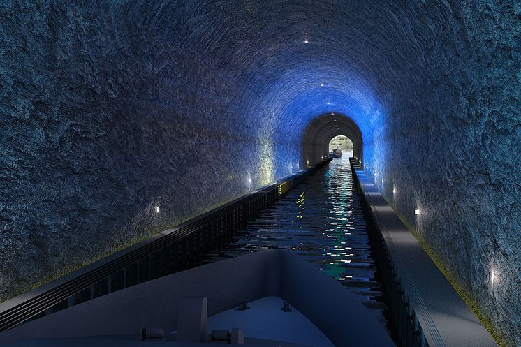 Inside Stad ship tunnel