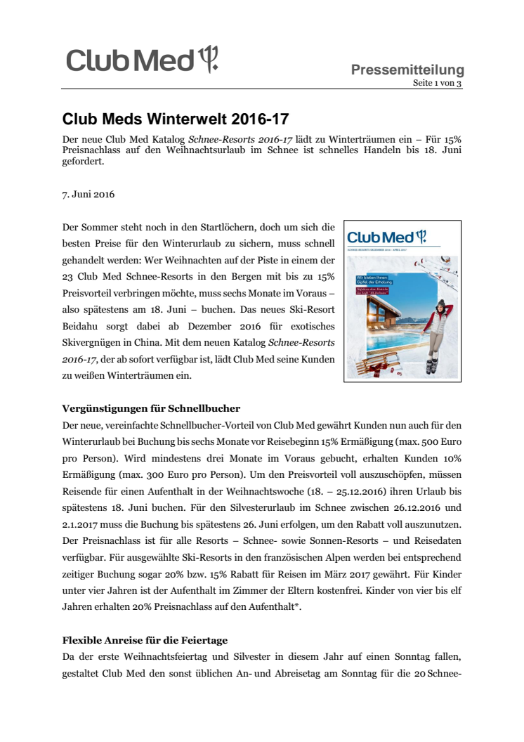 Club Meds Winterwelt 2016-17