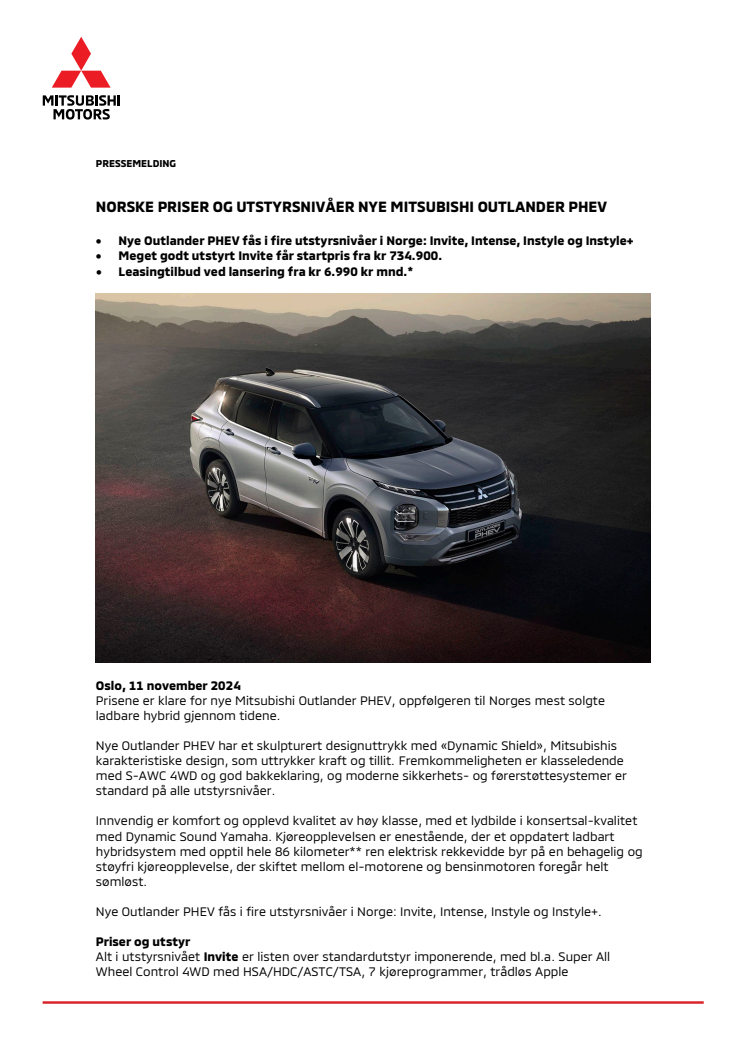 Outlander PHEV priser og utstyrsnivåer PM 11.11.2024 FINAL.pdf