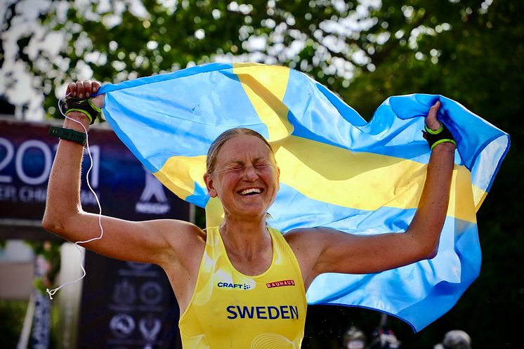 Ida Nilsson won silver at the Trail World Champs