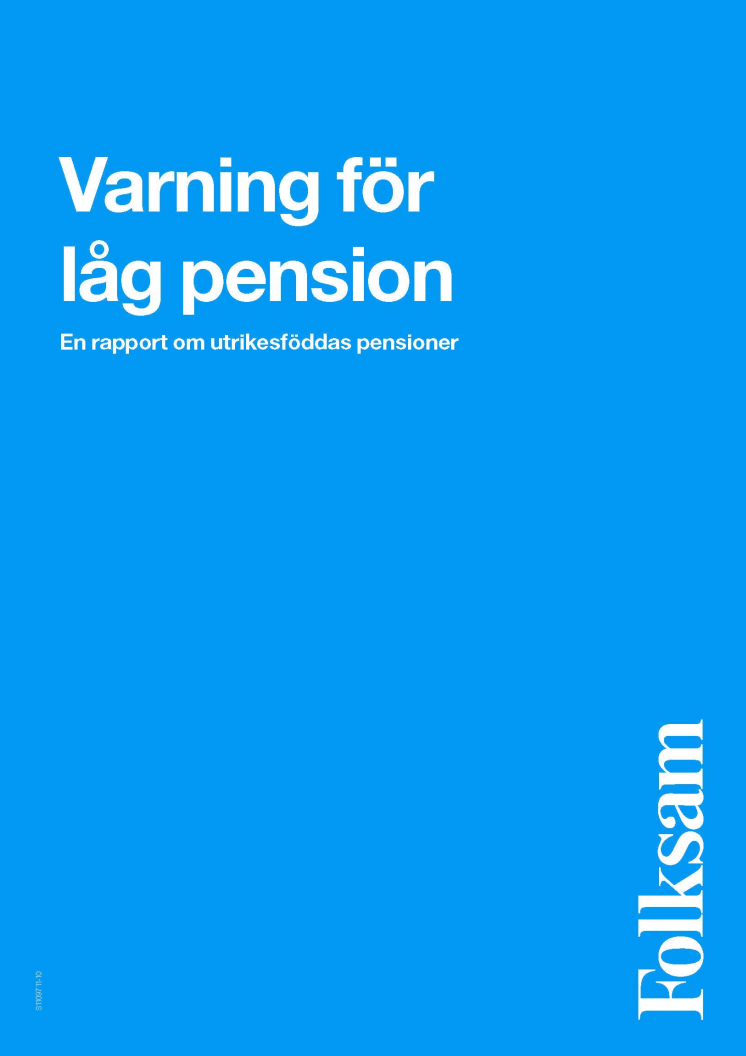 Varning för låg pension