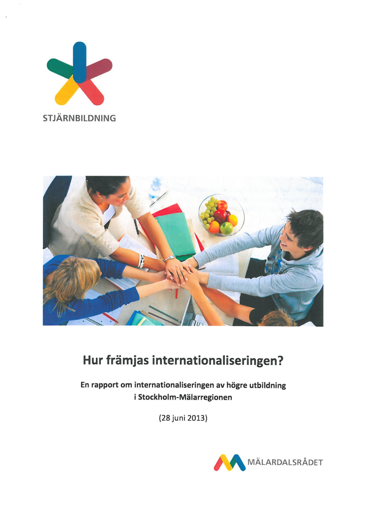 Rapport: Hur främjas internationaliseringen?