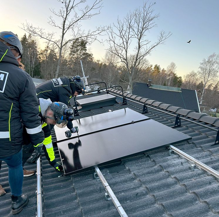 1KOMMA5° solcellsinstallation