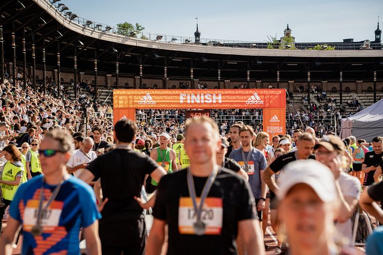 målgång adidas stockholm marathon