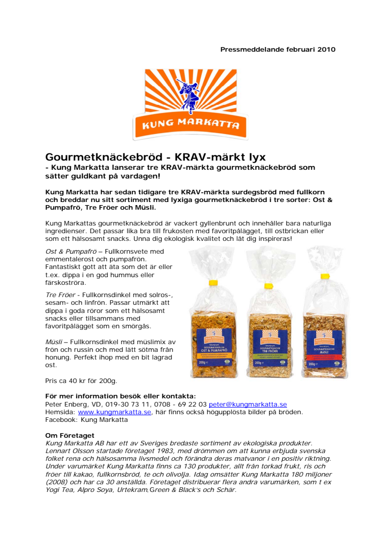 Gourmetknäckebröd - KRAV-märkt lyx