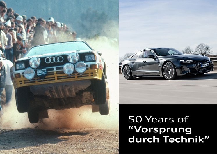 Audi markerer 50 år med “Vorsprung durch Technik”