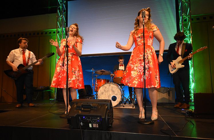 The live band at the Long Service Awards