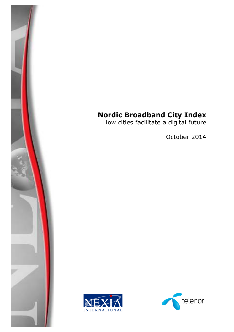 Nordic Broadband City Index 2014 Report