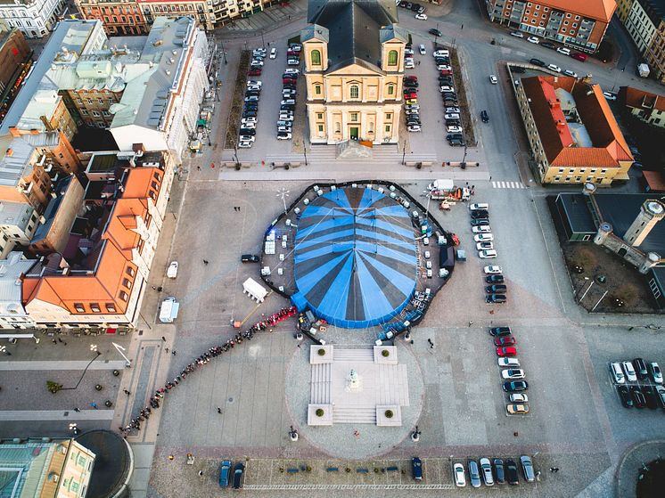 Cirkustält på Stortorget