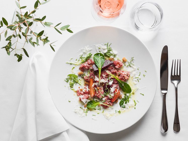 Aktiv Matlagning - Bollinger Rosé med Carne Crudo