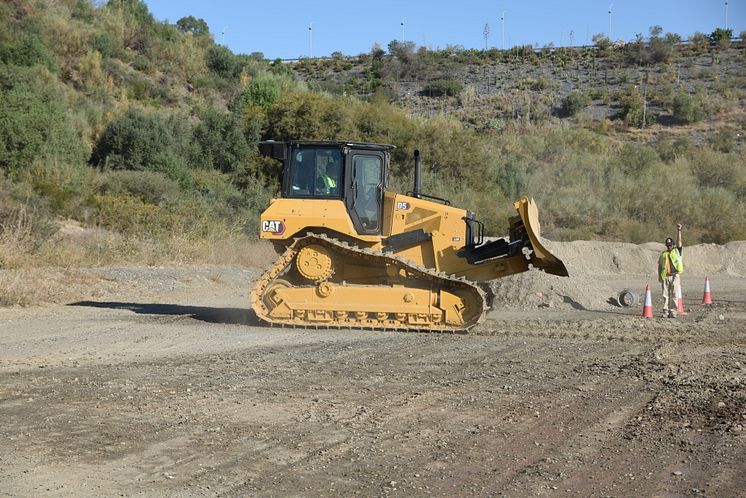 Caterpillar Operator Challenge 2019, europafinalen. Bandschaktare Cat D5.