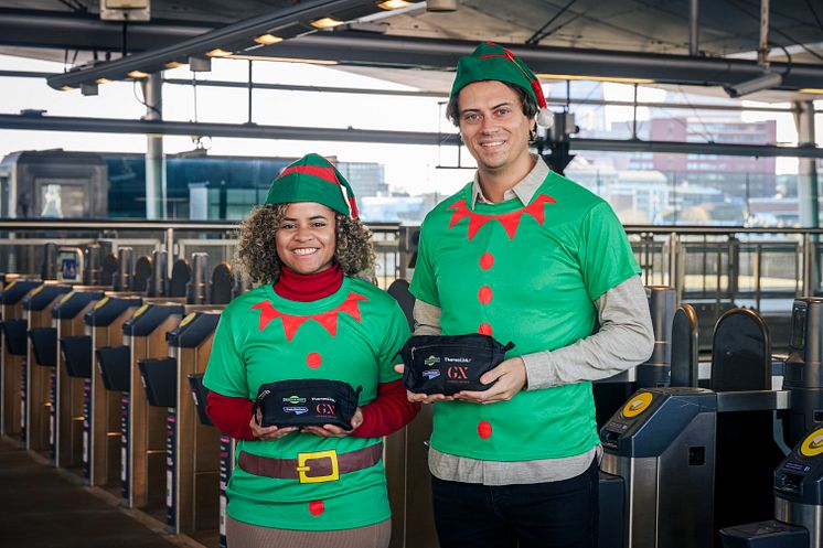 Commuters travelling through Brighton, London Victoria and London Blackfriars can get their hands on a free 'survival' kit