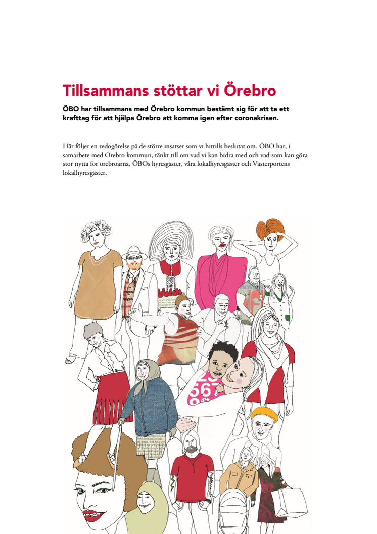 Tillsammans stöttar vi Örebro - exempel